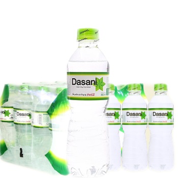 Nước suối Dasani 350ml (Thùng 24 chai), Đại lý nước Dasani giao nhanh