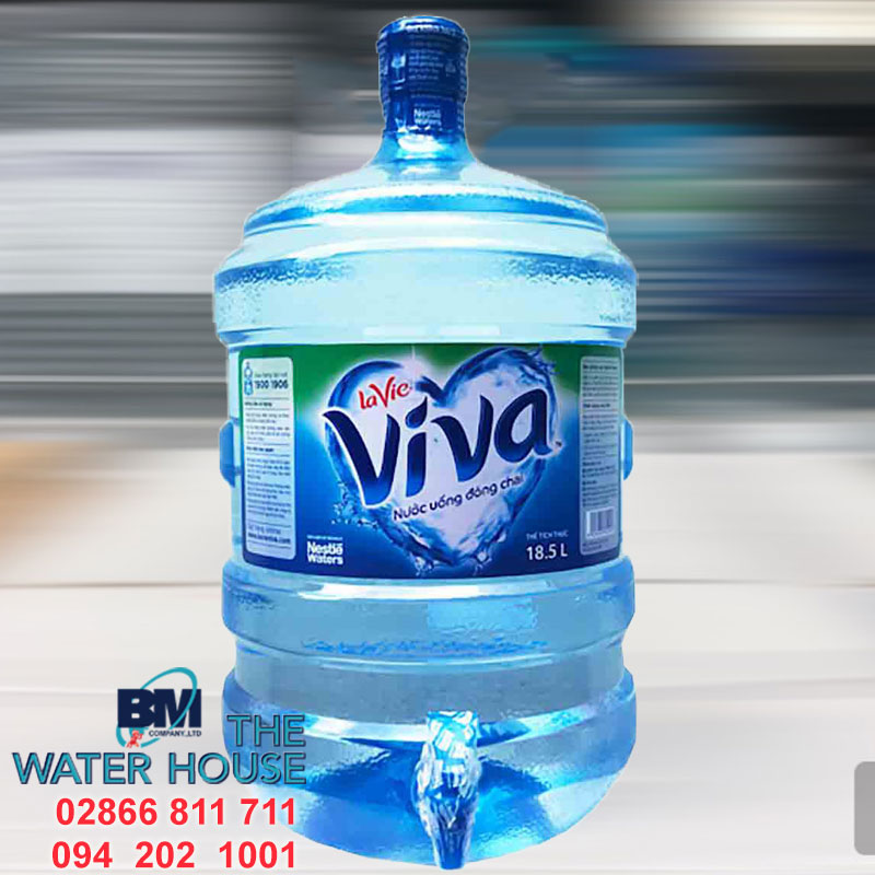 Giao nước uống LaVie Viva tinh khiết bình 19L (úp / vòi)